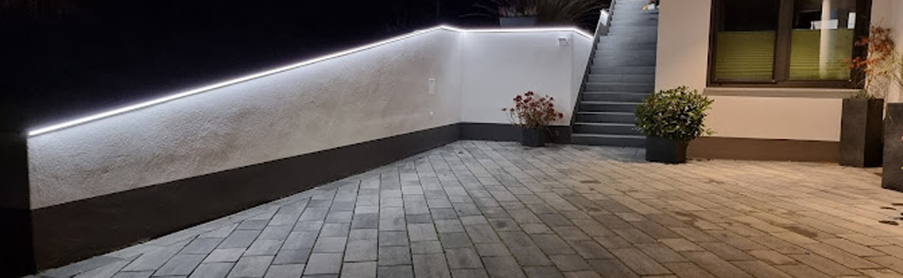 Terrasse mit Beleuchtung